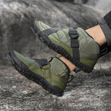 Bottes chaudes pour homme en cuir suédé – style britannique