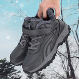 Bottines d’Hiver Hautes avec Doublure Coton Velours et Semelle Antidérapante pour Femmes et Hommes