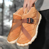 Bottes chaudes pour homme en cuir suédé – style britannique