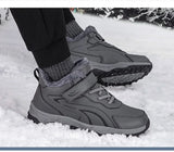 Bottines d’Hiver Hautes avec Doublure Coton Velours et Semelle Antidérapante pour Femmes et Hommes