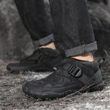 Bottes chaudes pour homme en cuir suédé – style britannique