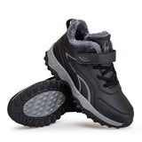 Bottines d’Hiver Hautes avec Doublure Coton Velours et Semelle Antidérapante pour Femmes et Hommes