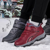 Bottines d’Hiver Hautes avec Doublure Coton Velours et Semelle Antidérapante pour Femmes et Hommes