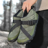 Bottes chaudes pour homme en cuir suédé – style britannique