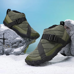 Bottes chaudes pour homme en cuir suédé – style britannique