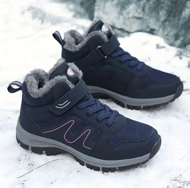 Bottes d'Hiver Unisexes en Cuir suédé