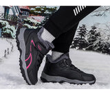 Bottines d’Hiver Hautes avec Doublure Coton Velours et Semelle Antidérapante pour Femmes et Hommes