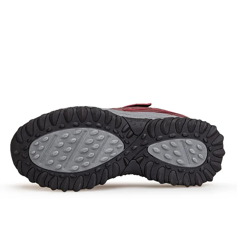 Bottines d’Hiver Hautes avec Doublure Coton Velours et Semelle Antidérapante pour Femmes et Hommes