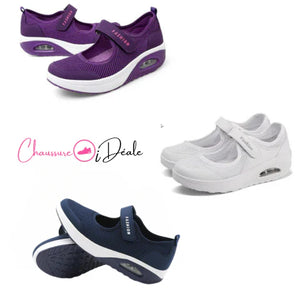 Chaussures Velcro confortables et antidérapantes pour femmes