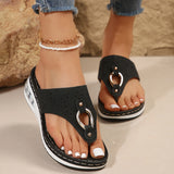 sandales à coussin d'air style tongs pour femmes