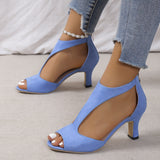 Sandales à Talons Hauts Peep Toe pour Femme
