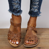Sandales compensées vintage pour femmes