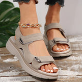 sandales d’été à scratch pour femme