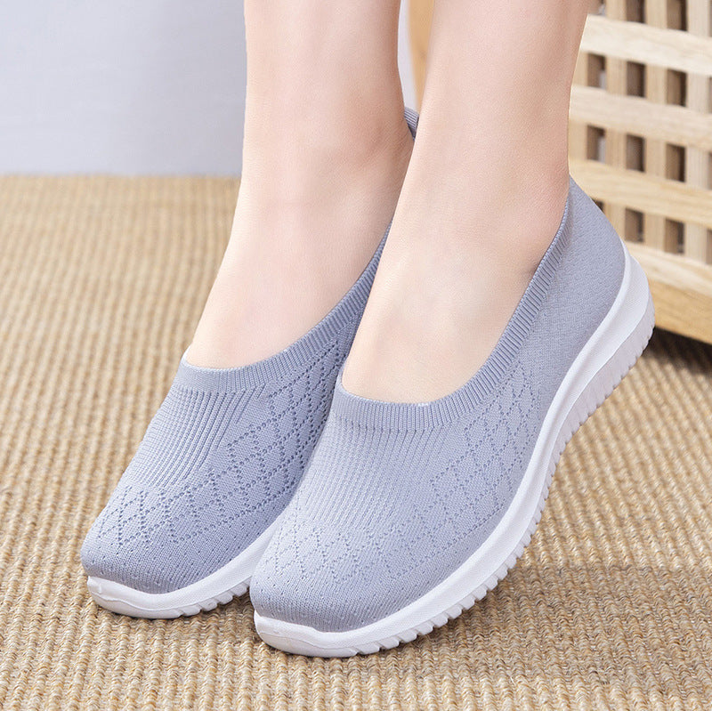 Chaussures de sport de loisirs pour femmes à semelle épaisse