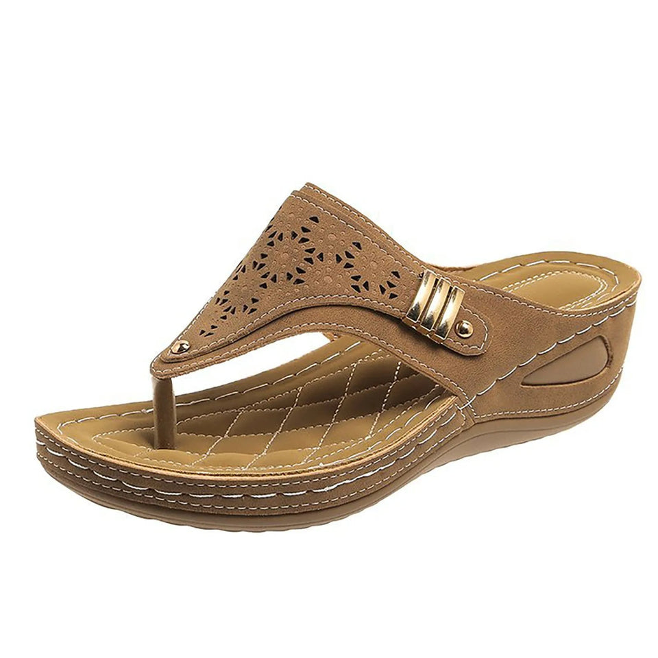sandales estivales compensées pour femme