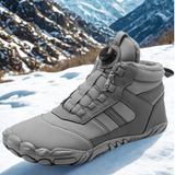 Bottines d’Hiver Unisexes Fourrées et Imperméables avec Fermeture Rotative