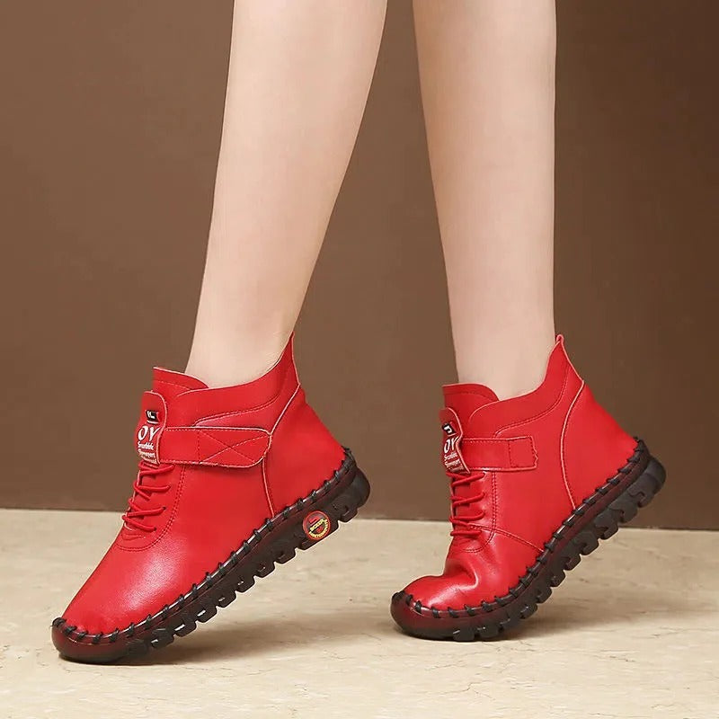 Bottines courtes en fourrure épaisse pour femmes