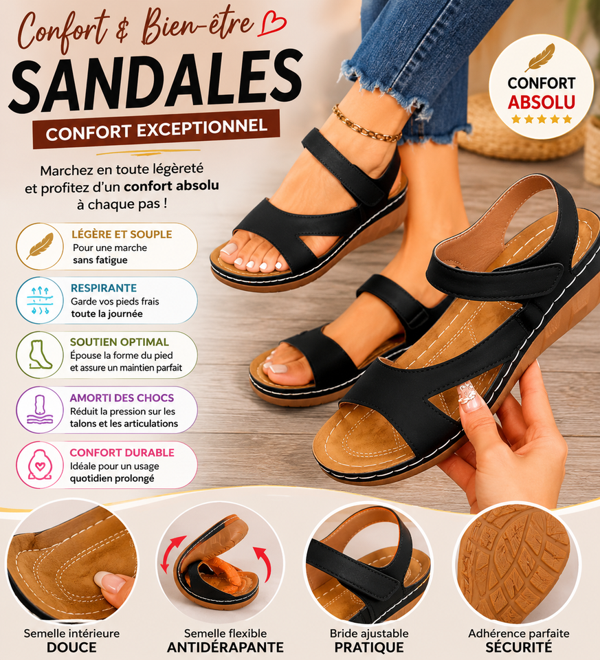 Sandales Compensées Élégantes à Brides Croisées