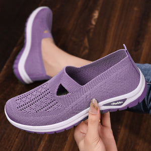 Chaussures en toile à enfiler, en maille respirante, pour femmes,