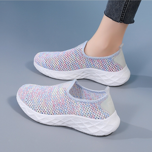 Baskets à semelle souple pour femme – Slip-on en maille ✅