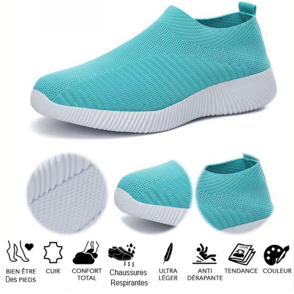 Nouvelles chaussettes de sport tendance, chaussures décontractées en maille respirante