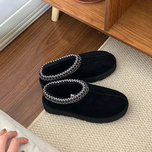 nouvelles pantoufles en laine pour femmes
