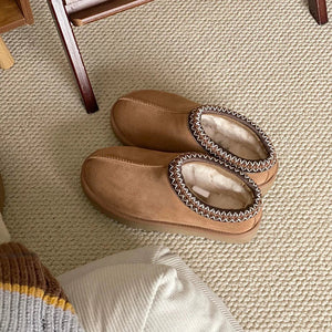 nouvelles pantoufles en laine pour femmes