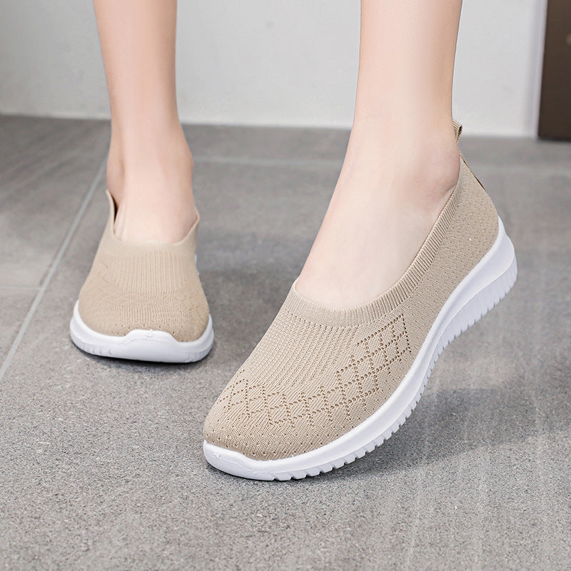 Chaussures de sport de loisirs pour femmes à semelle épaisse