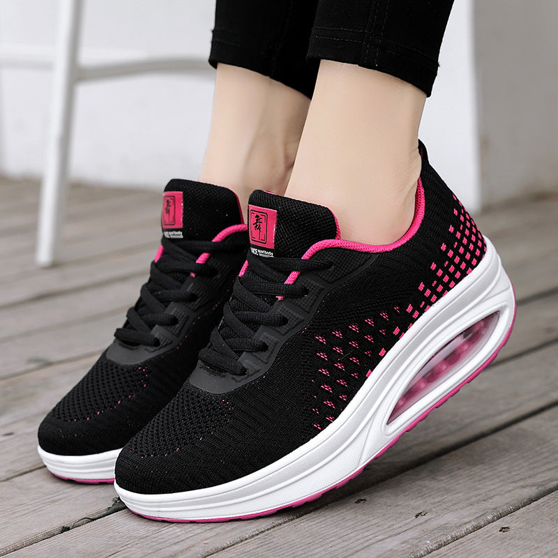 Chaussures de marche sportives pour femmes à semelle souple antidérapante