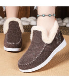 bottines d’hiver douillettes avec doublure en peluche