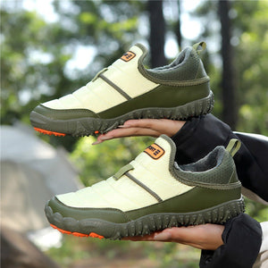 Chaussures de neige outdoor pour couple, décontractées, antidérapantes, doublées en velours et chaudes en coton