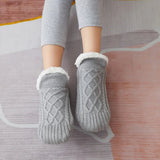 Chaussons-Chaussettes Thermiques Antidérapants Doublés