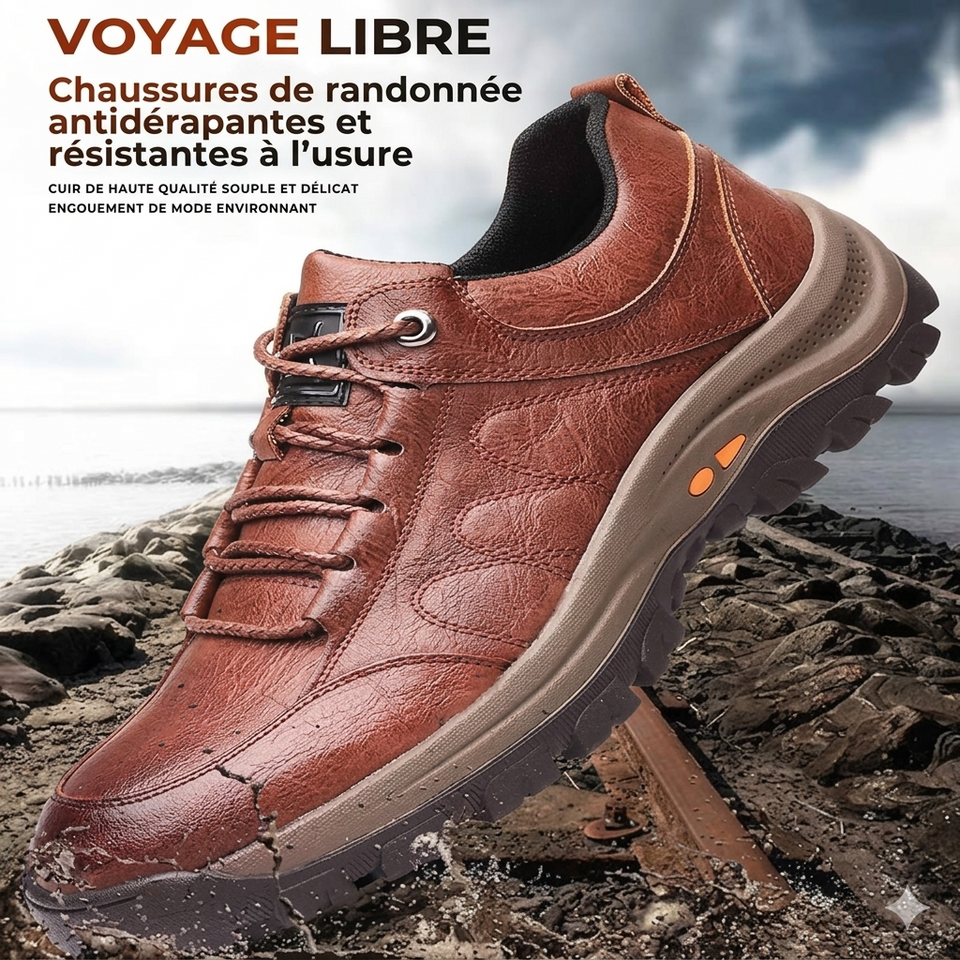 Chaussures de ville en coton à bout rond pour hommes