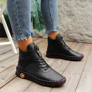Bottines courtes en fourrure épaisse pour femmes