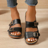 Sandales Femme Confort à Boucles