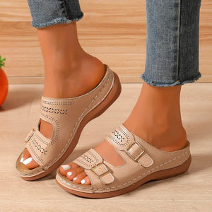 Sandales Femme Confort à Boucles