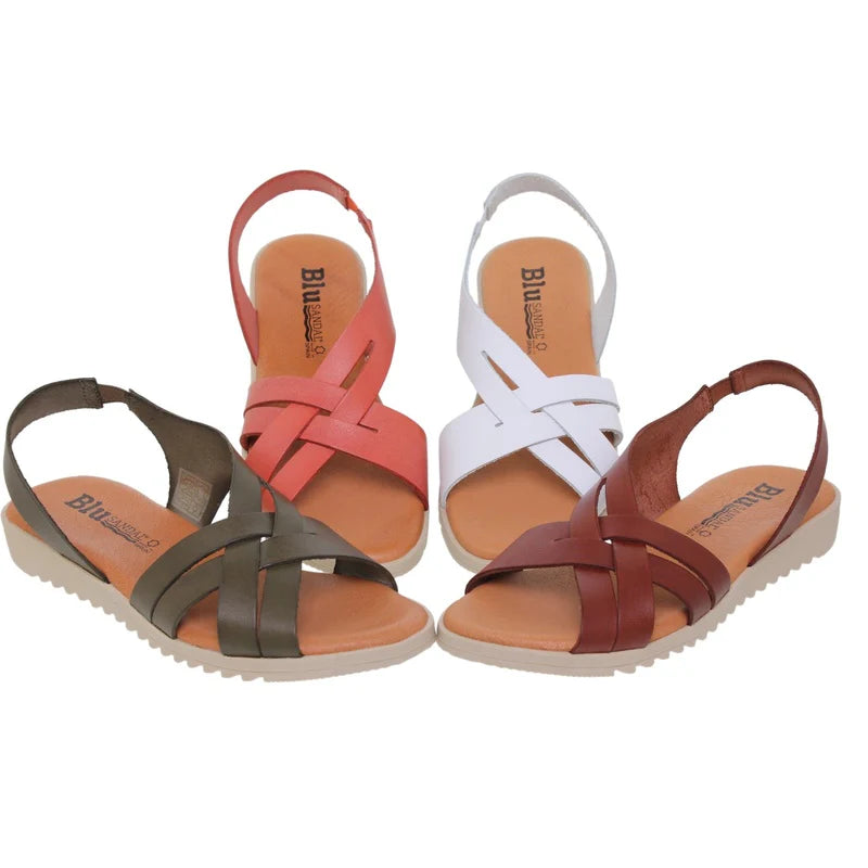 Sandales d'Été en Cuir pour Femme