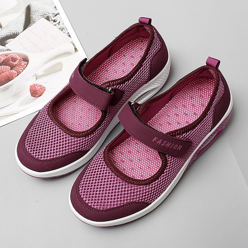 Chaussures Velcro confortables et antidérapantes pour femmes