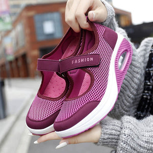 Chaussures Velcro confortables et antidérapantes pour femmes