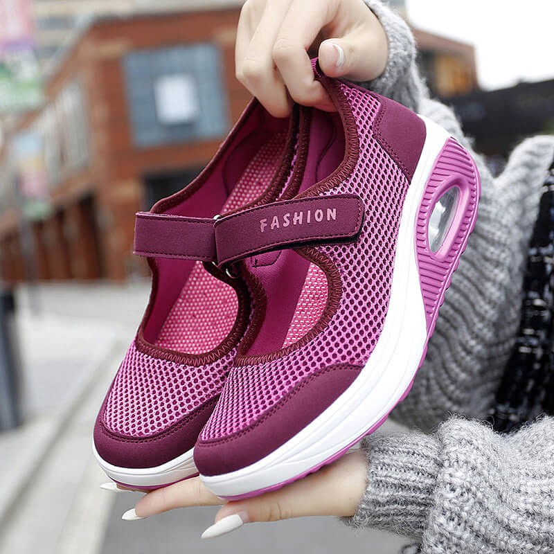 Chaussures Velcro confortables et antidérapantes pour femmes