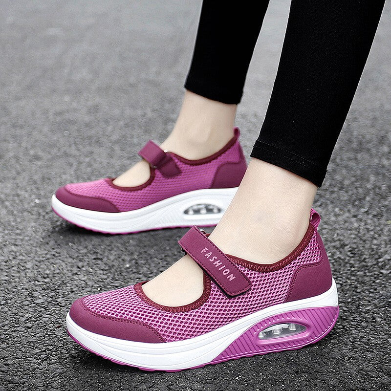 Chaussures Velcro confortables et antidérapantes pour femmes