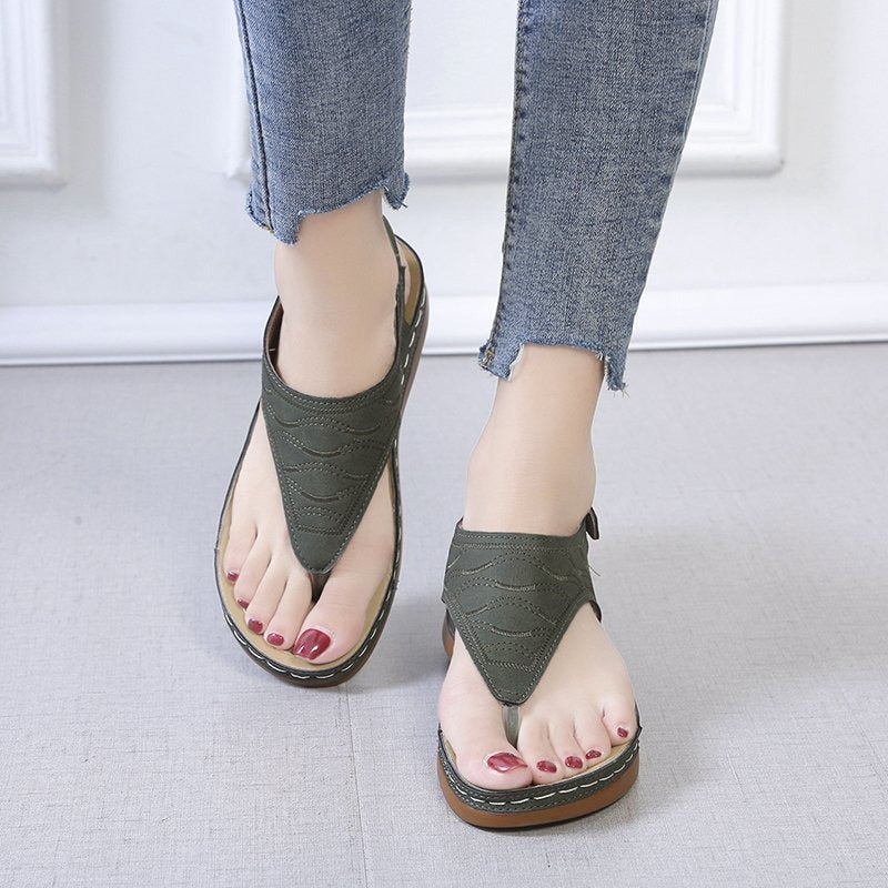 Sandales à lanières et bout ouvert pour femmes