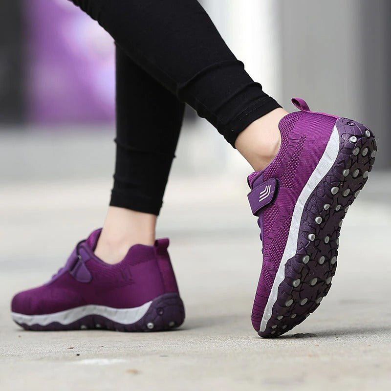 Espadrilles antidérapantes vulcanisées Velcro Pour femmes