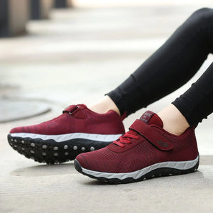 Espadrilles antidérapantes vulcanisées Velcro Pour femmes