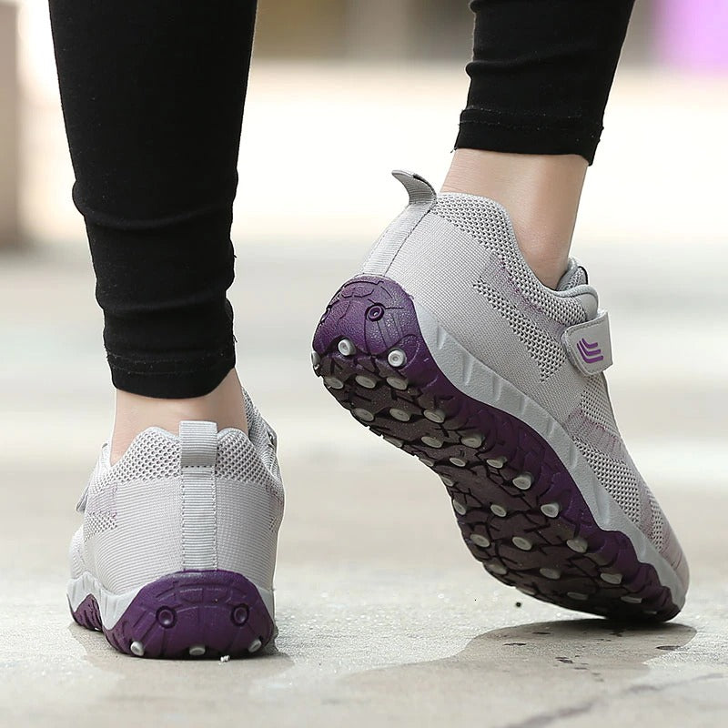 Espadrilles antidérapantes vulcanisées Velcro Pour femmes