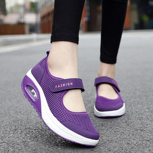 Chaussures Velcro confortables et antidérapantes pour femmes