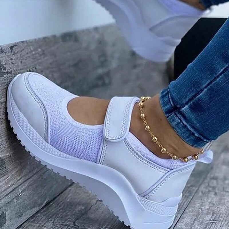 Chaussures en Maille respirantes Plate-Forme pour Femmes
