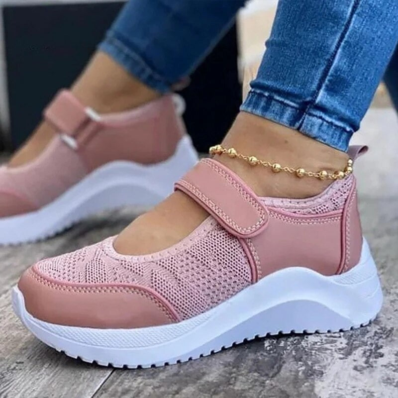 Chaussures en Maille respirantes Plate-Forme pour Femmes