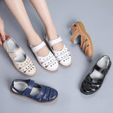 Sandales en cuir respirantes pour femmes