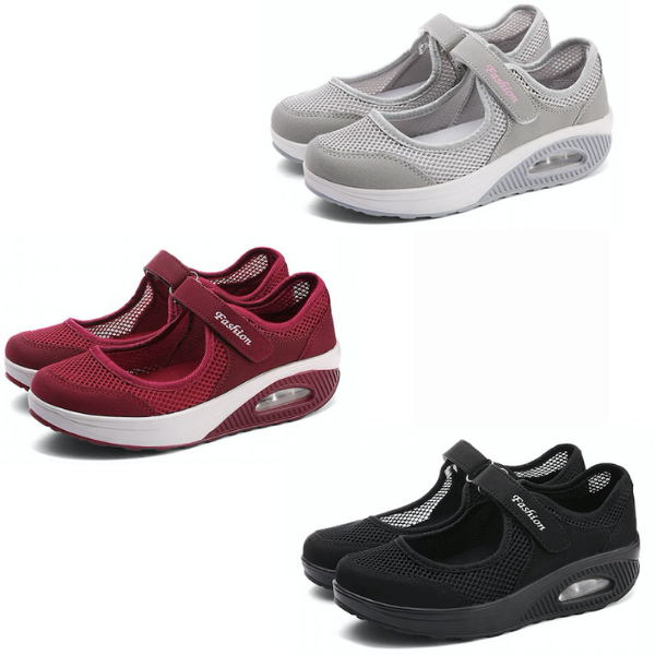 Chaussures Velcro confortables et antidérapantes pour femmes